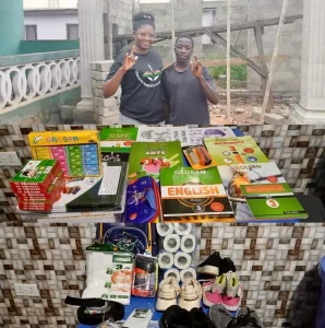 Back to School- Gifty Adzigbey Renews Commitment to Deaf Student Bernard Entsie with Essential Learning Supplies